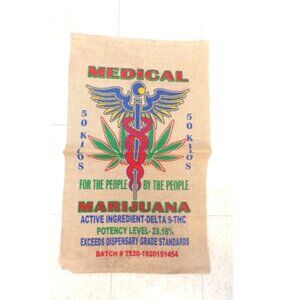 Medical Novelty Burlap Bag